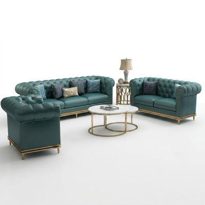 Ledersofa Sofa Chesterfield Sofas Couchen Polstergarnitur Ledercouch Wohnnzimmer