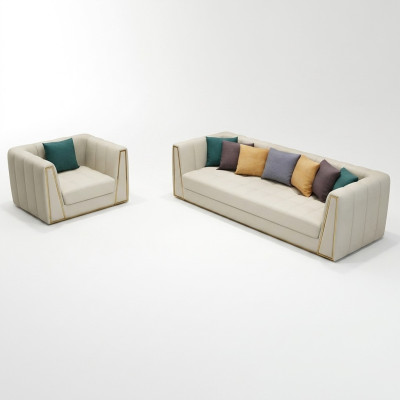 Edelstahl Exklusive Design Möbel 31 Sitzer Hocker Couch Polster Garnitur