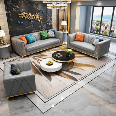 Sofagarnitur Polster Sitz Garnituren 2tlg. Set 3+2 Sitzer Neu Couch Ledersofa