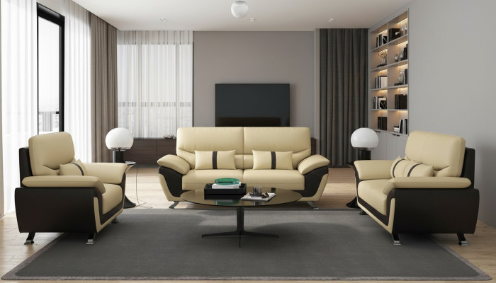 Wohnzimmer Polstermöbel Sofagarnitur 3+2+1 Sitzer Modernes Sofa