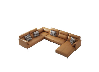 Wohnzimmer Eckcouch Design Ecksofa Möbel Lederpolster Couch Sofa