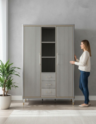 Italienische Schlafzimmer Möbel Design Kleiderschrank Holz Schrank