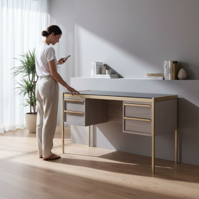 Luxus Design Möbel Schreibtisch Holz Tisch Holz Tische Schreibtische Sekretär