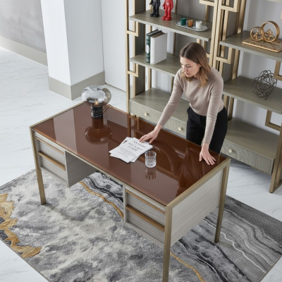 Luxus Schreibtisch Tisch Schreibtische Büro Chef Tische Einrichtug Möbel