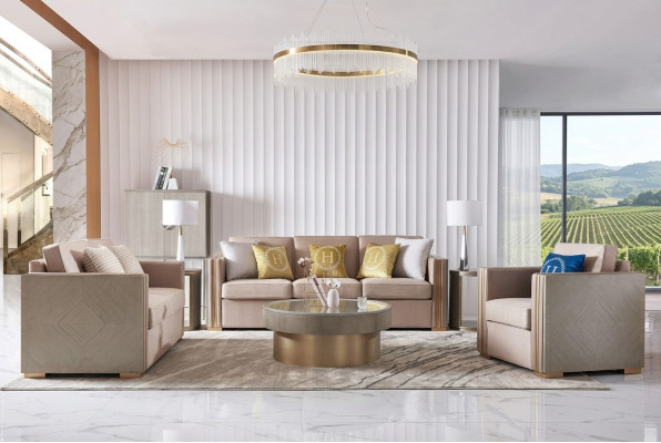 Design Einrichtung Möbel Sofagarnitur 3+2 Sitzer Couch Polster Set