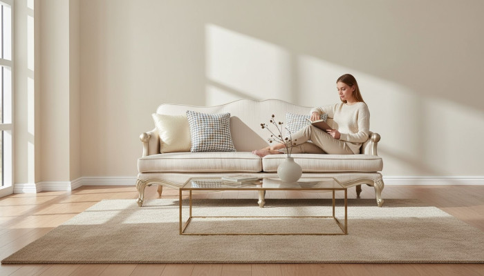 Klassische Möbel Design Sofagarnitur 3+1 Sitzer Couch Sofa Polstergarnituren