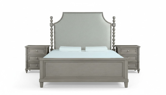 Klassische Landhaus Möbel Königliches schlafzimmer möbel 3tlg. Bett