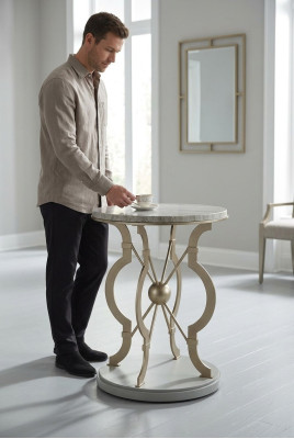 Beistelltisch Grau Couchtisch Moderner Designertisch Beistelltisch Marmor