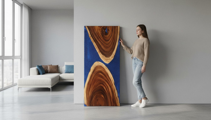 Esstisch 1qm epoxid harz holz massive möbel wasserfall epoxy tisch