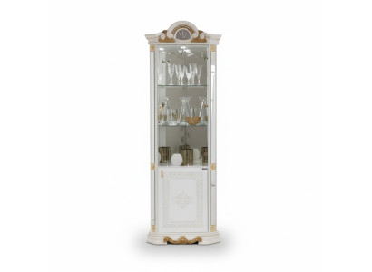 Weisse Eckvitrine Glasschrank Vitrinen Schränke Regal Italienische Möbel