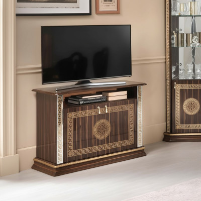 RTV Schrank Italienische Möbel Brauner Holz Kommoden Sideboard Regal Luxus Neu
