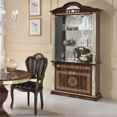 Vitrine Schrank Vitrinen Wohnzimmer Schau Schränke Design Italienische Möbel Neu