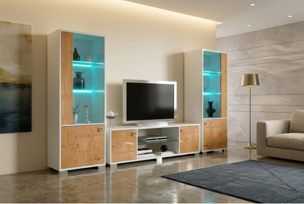 RTV Design Sideboard Fernseh Hochglanz Low Kommode Neu Board Wand Luxus Schrank