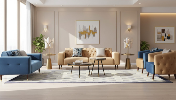 Dreisitzer Couch Polster Design Sofa Moderne 3er Sitz Sofas Zimmer Möbel Neu