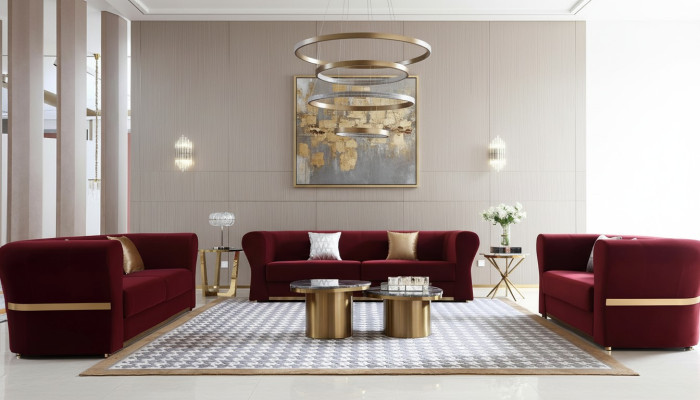 Sofagarnitur 4+3+2 Sitzer Couch Wohnlandschaft Garnitur Design Modern Sofa Neu