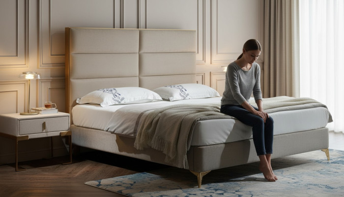 Bett 2x Nachttisch 3tlg. Schlafzimmer Set Design Luxus Schlafzimmer Hotel Möbel