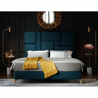 Bett 2x Nachttisch 3 tlg. Schlafzimmer Set Design Gruppe Garnitur
