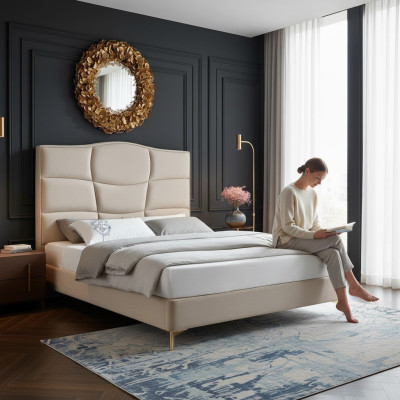 Bett Textil 2x Nachttisch 3 tlg. Schlafzimmer Set Möbel Neu Modern Luxus Betten