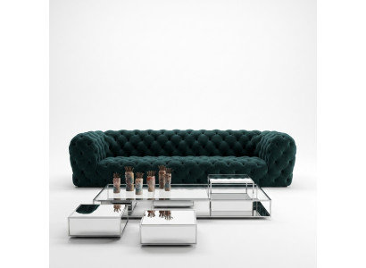Chesterfield Viersitzer XXL Luxuriöses Lounge Clubsofa für Exklusiven