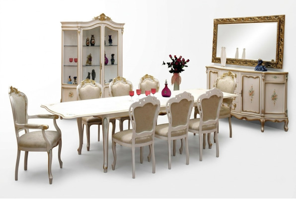 Komplett Set Esstisch 8x Stühle Esszimmer Ess Gruppe Holz Garnitur Tische 9 tlg