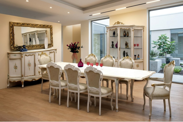 Esstisch Tisch Esszimmer Wohnzimmer Tische Holz Art déco Esstische Antik Neu