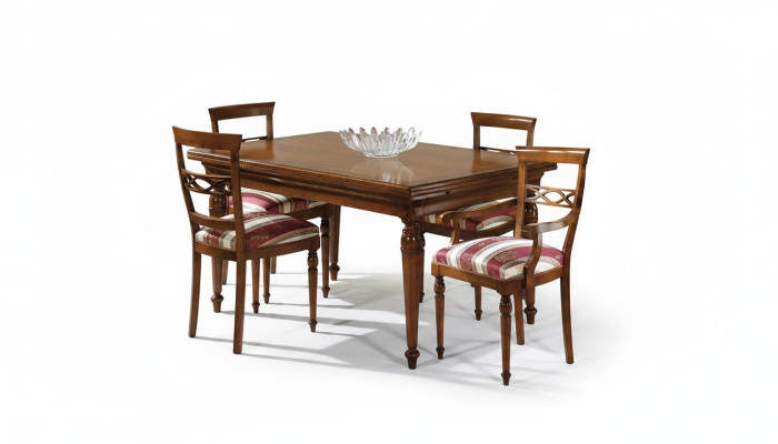 Esszimmer Set Essgruppe Klassischer Echt Holz 4tlg Set Stuhl Garnitur 4x Stühle