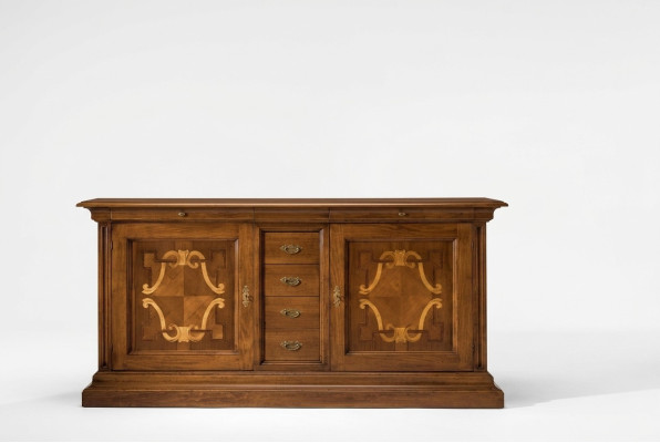 Luxus Italienische Holz Möbel Anrichte Kommode Barock Stil Sideboard Echtholz