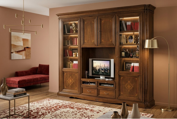 Tv Schrank Wandschränke Regal Holz Wohnzimmer Möbel Neu Wohnzimmer Wandregal
