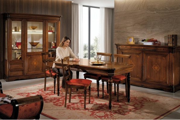 Esstisch Holz Esstische Esszimmer Tische Tisch Antik Stil Massivholz Möbel Neu