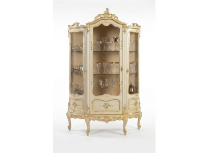Wohnzimmer Schränke Design Schrank Möbel Glas Neu Vitrine 3 Tür Schrank Vitrinen
