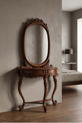Schminktisch Tische Konsolen Tisch Frisierkommode Frisiertisch Barock Antik Stil