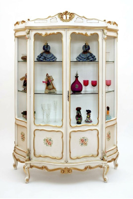 Glasschrank Vitrine Barock Möbel Italienische Einrichtung Vitrinen Glas Schränke