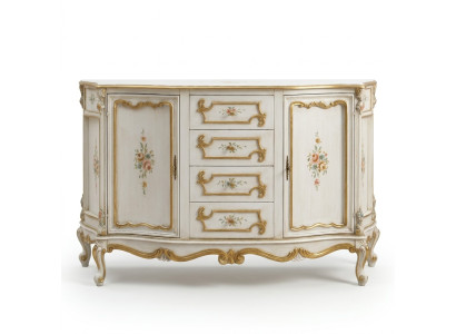 Kommode Klassischer Schrank Massivholz Möbel Sideboard Italienische Einrichtung