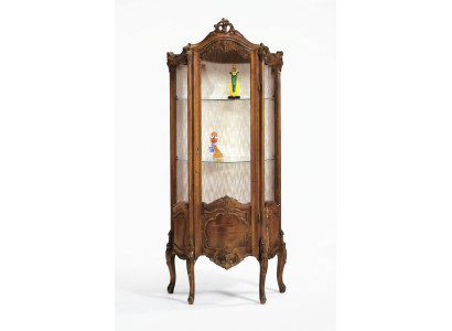 Vitrine Wohnzimmer Möbel Anrichte Massive Holz Vitrinen Glas Schrank Echtholz