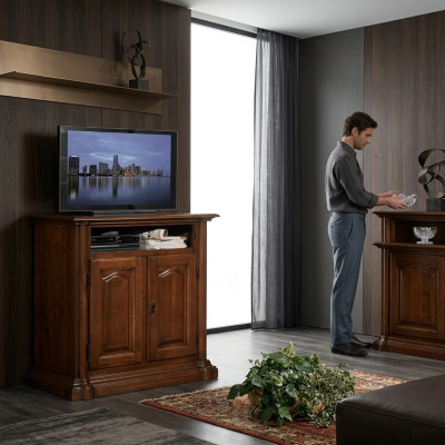 tv Sideboard rtv Wohnzimmer Design Regal Holz Regale Lowboard Italien Braun