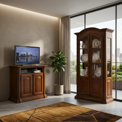 tv Sideboard rtv Wohnzimmer Design Regal Holz Regale Lowboard Italien Braun