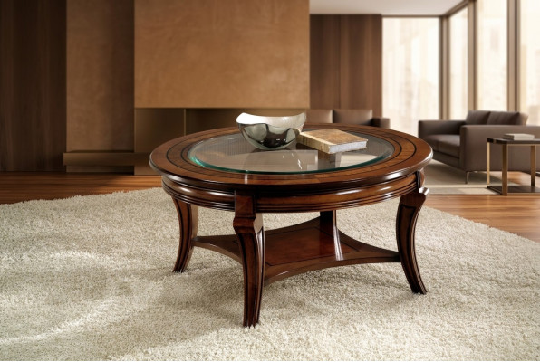 Couchtisch Rund Tisch Holz Italienische Möbel Runde Tische Couchtische Neu