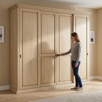 Kleiderschrank Schrank Schränke Luxus Schlafzimmer Holz Italienische Möbel Neu