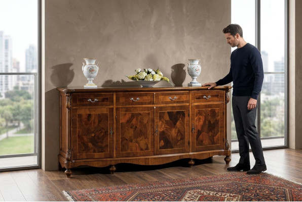 Kommode Klassischer Schrank Massivholz Möbel Italienische Einrichtung Sideboard