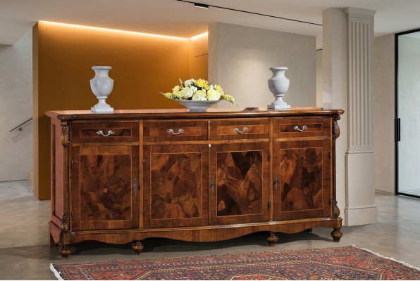 Kommode Klassischer Schrank Massivholz Möbel Italienische Einrichtung Sideboard