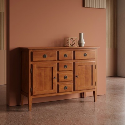 Kommode Anrichte Sideboard Braun Sideboards Schrank Kommoden Möbel Massiv Holz