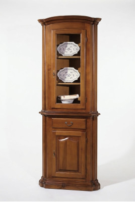 Vitrine Anrichte Retro Stil Wohnzimmer Schrank Kommode Schränke Massiv Vitrinen