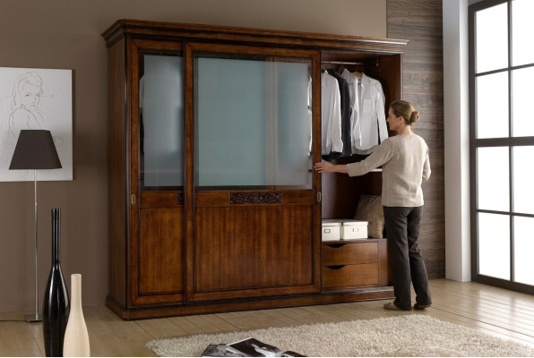 Kleiderschrank Schlafzimmer Schrank Luxus Vaccari cav giovanni Massivholz Neu