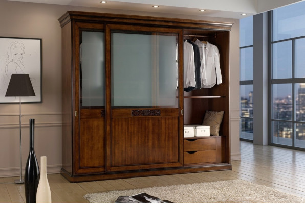 Kleiderschrank Schlafzimmer Schrank Luxus Vaccari cav giovanni Massivholz Neu
