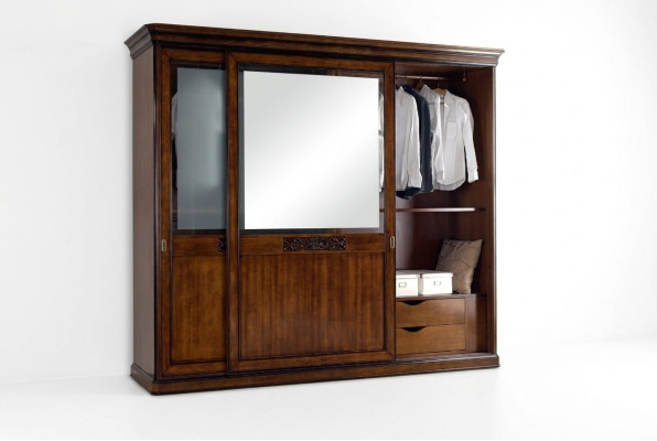 Kleiderschrank Schlafzimmer Schrank Luxus Vaccari cav giovanni Massivholz Neu