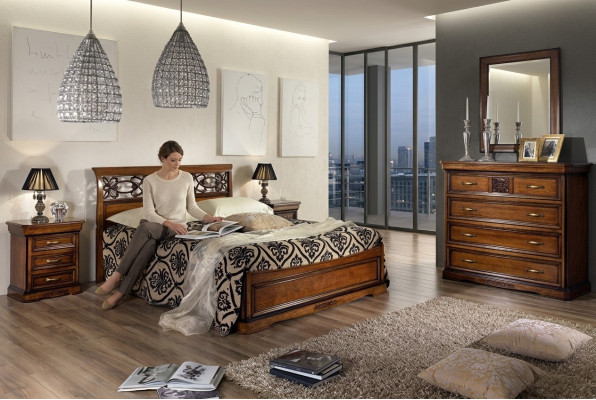 Schlafzimmer Bett Nachttisch Betten Hotel Doppel Set Luxus Design Neu 3tlg.Möbel
