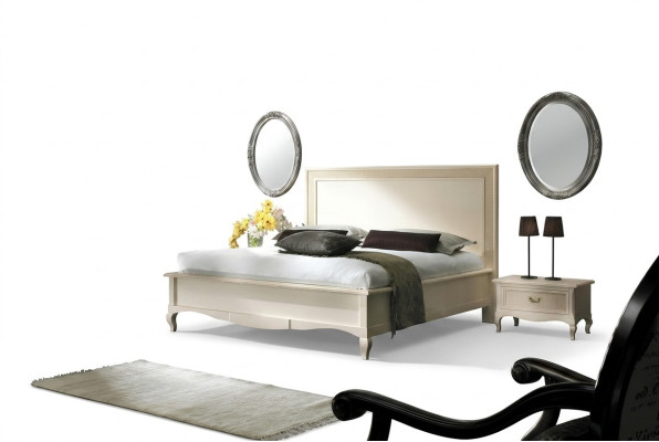 Schlafzimmer Bett Nachttisch Doppelbett Polster Betten Set Gruppe Garnitur 3tlg.