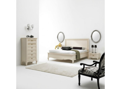 Italienisches Schlafzimmer Möbel Bett Nachttisch Massive Holz Betten Set 4tlg.