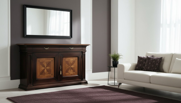 Kommode Schubladen Holz Kommoden Wohnzimmer Sideboard Schrank Schränke Massiv