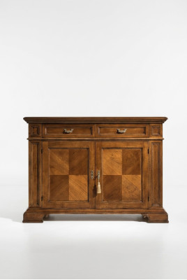 Kommode mit Spiegel Konsole Möbel Kommoden Schrank Design Luxus Sideboard 2tlg.